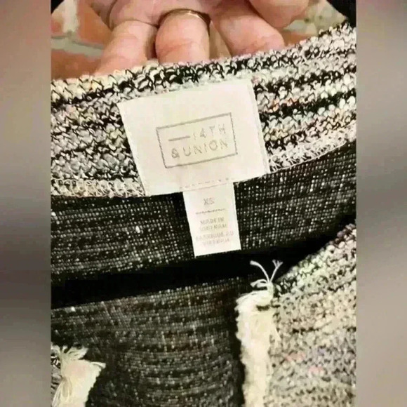 14th & Union‎ Tweed Pleated Jacket Size XS - Picture 7 of 7